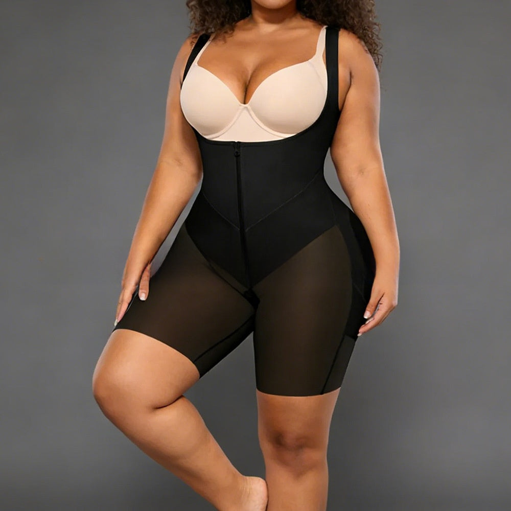 Women's thin compression shapewear bodysuit with adjustable straps, photo 2