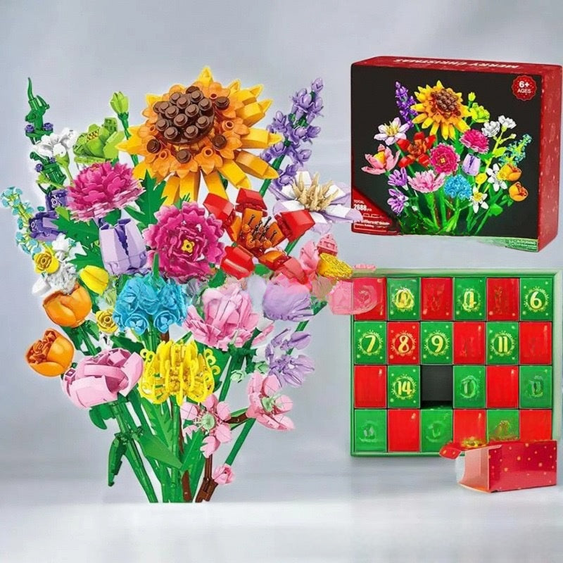 Flower Bouquet Building Blocks Christmas Blind Box