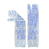 Foot Acupoint Massage Socks with Meridian Illustration