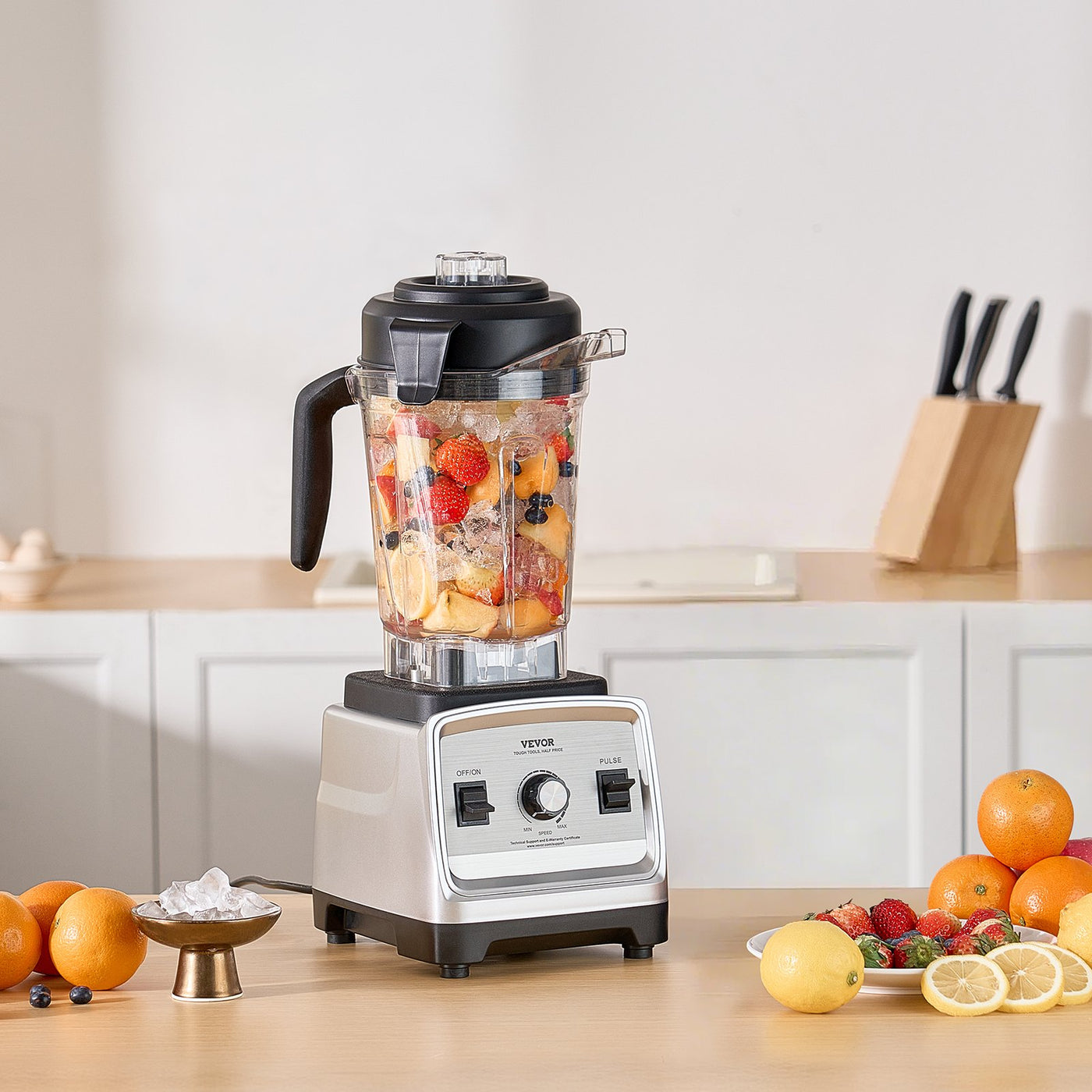 1400W 85oz kitchen blender, full view
