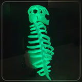 Glowing Dinosaur Skeleton Mask and Hat Set