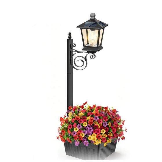 Solar Powered Outdoor Flower Pot Floor Lamp Floor & Pendant Lighting product image 6