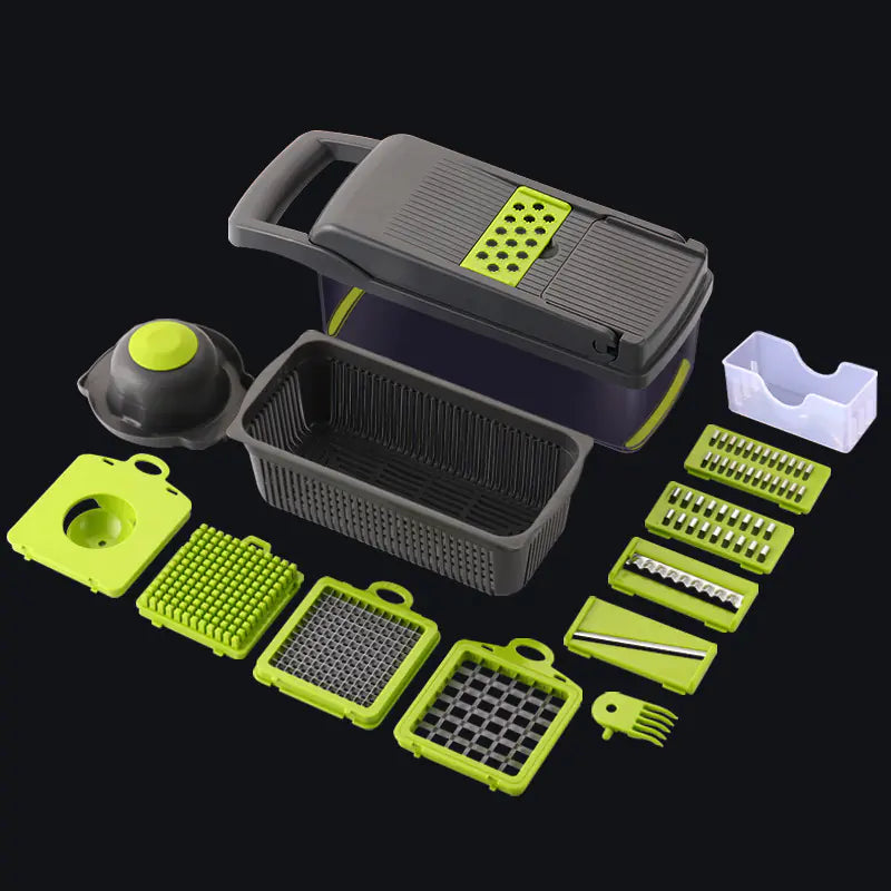 Multi-Function Vegetable Chopper — 7-Blade Onion Cutter & Dicer Set - Image 5