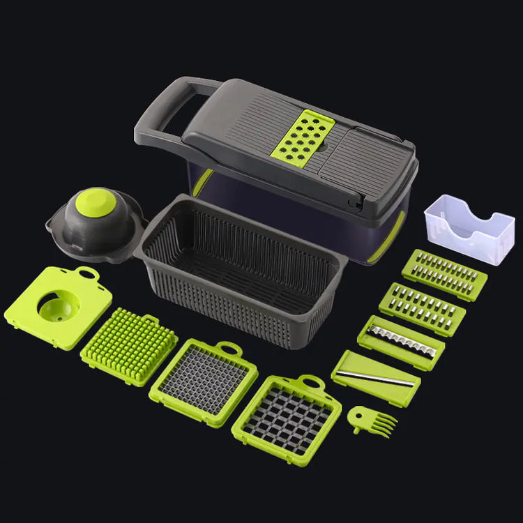 Multi-Function Vegetable Chopper — 7-Blade Onion Cutter & Dicer Set - Image 5