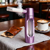 Metal Popular Water Pipe for Smoking Grass Pocket-Sized Bottles Travel Companion Dry Burning Herb Smoke Pipes Gadgets for Men