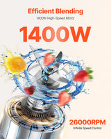 Kitchen blender variable speed dial close-up