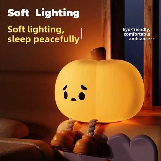 Pumpkin-shaped silicone pat light Candles & Ambient Lighting product image 1