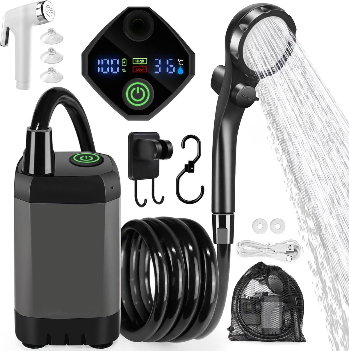 Portable Outdoor Electric Shower