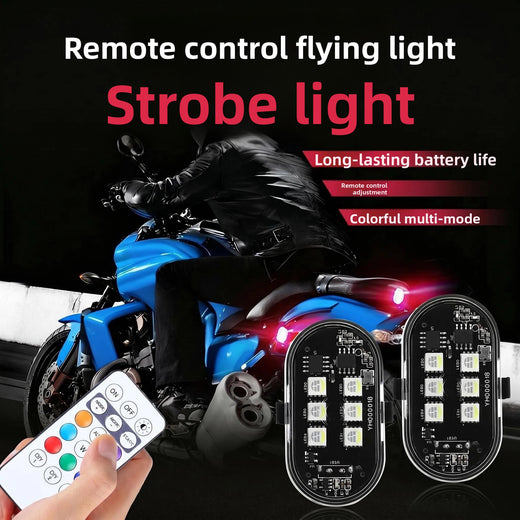Wireless remote-control airplane lights