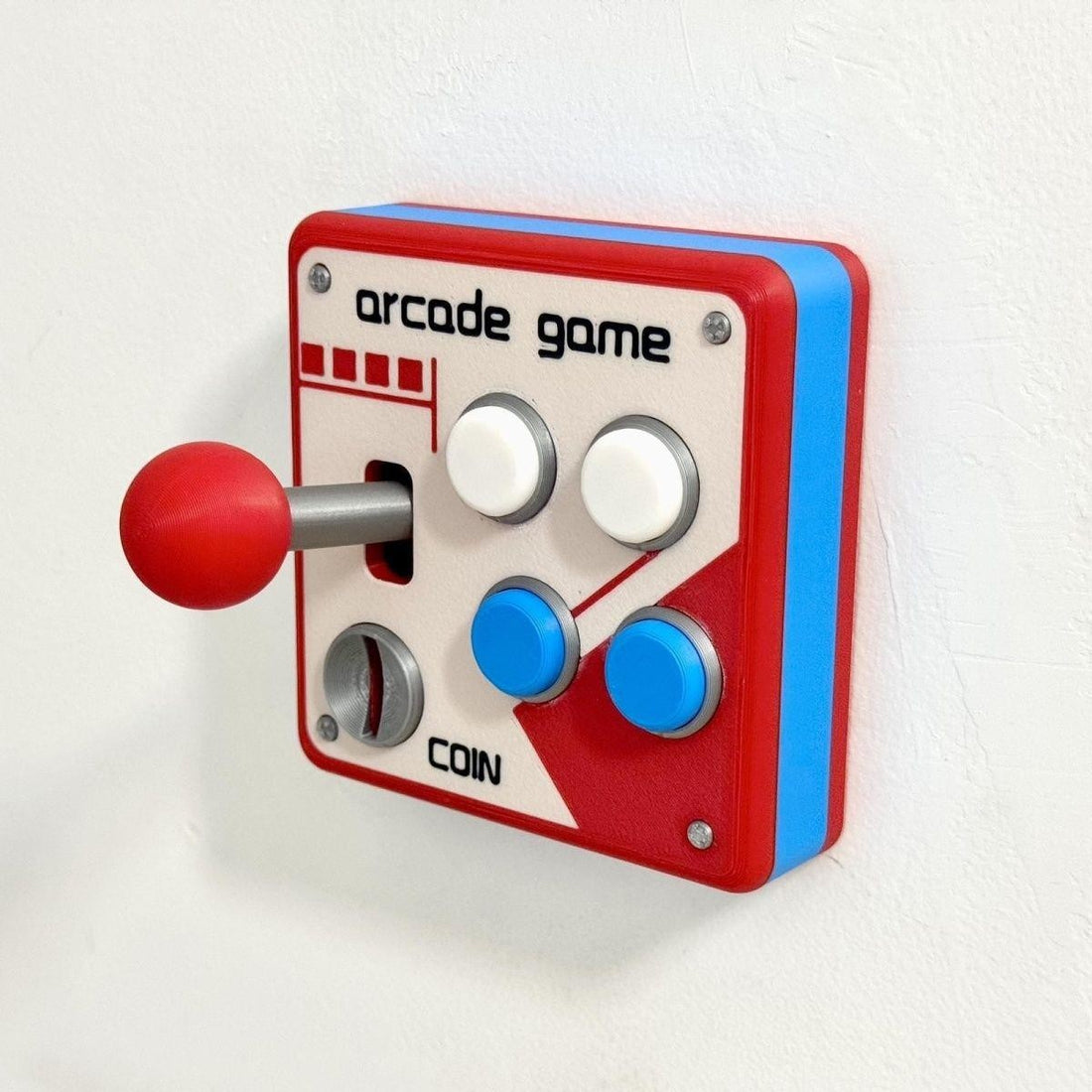 Retro arcade machine style 3D printed light switch cover, photo 4