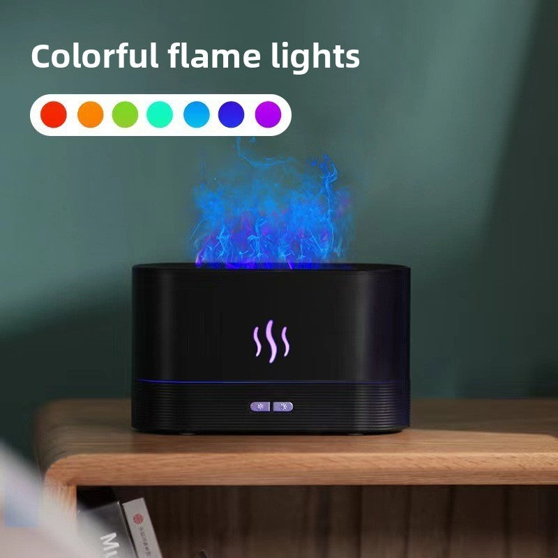 Simulated Flame Aromatherapy Diffuser with Humidifier Function