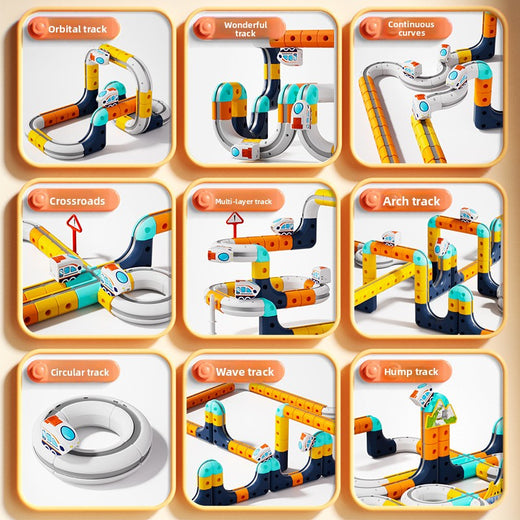 Magnetic Rail Track Building Toy Set