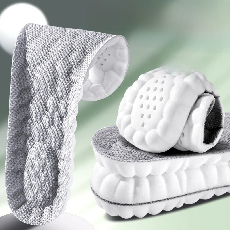 Sweat-absorbing athletic shoe insoles