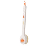 Press the bath brush