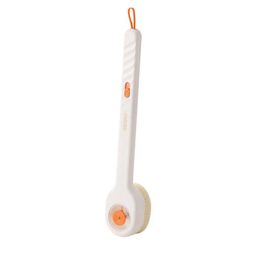 Press the bath brush