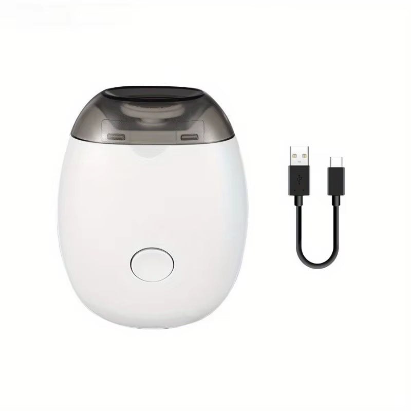 Electric Nail Trimmer Rechargeable Pain-Free Technology Automatic Fingernail & Toenail Clipper with LED Light Grinding Head Port