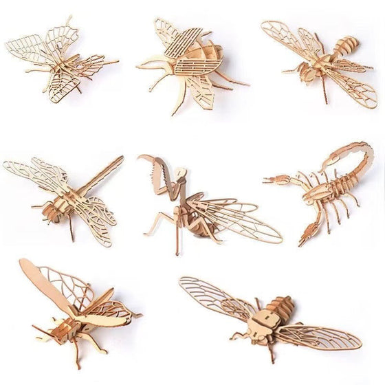 Wooden Insect 3D Puzzle Toy product image 1
