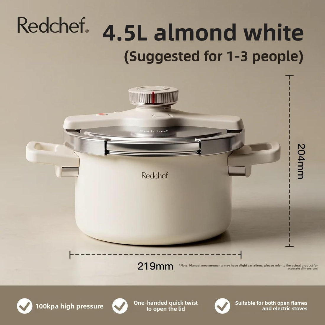 Small household pressure cooker