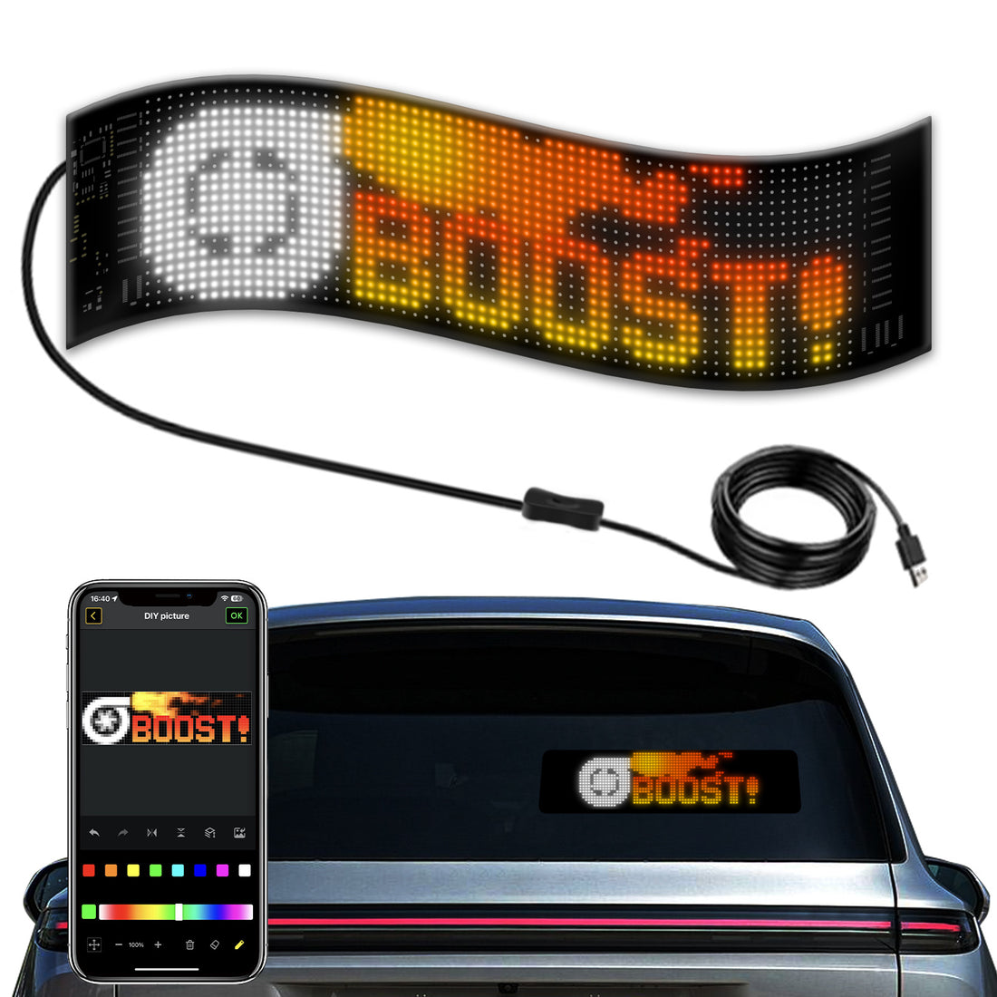Flexible Bluetooth LED Display Screen product image 5