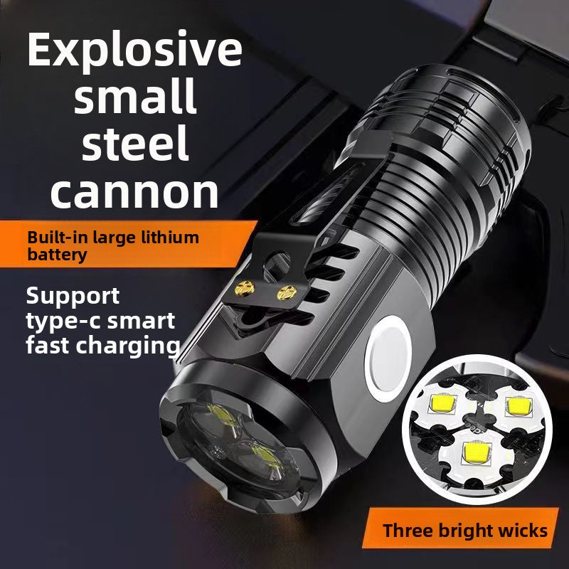 Rechargeable Mini LED Flashlight with Long Range