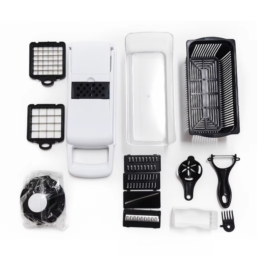 12 in 1 Multifunctional Vegetable Cutter Food Chopper Potato Slicer Carrot Grater Onion Shredder Salad Cutter Kitchen Gadgets