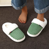 Plush Indoor Slippers with Fur Lining