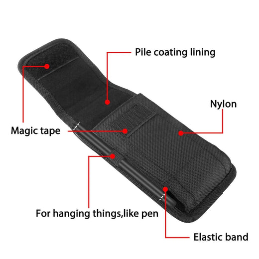 Phone holster interior lining close-up