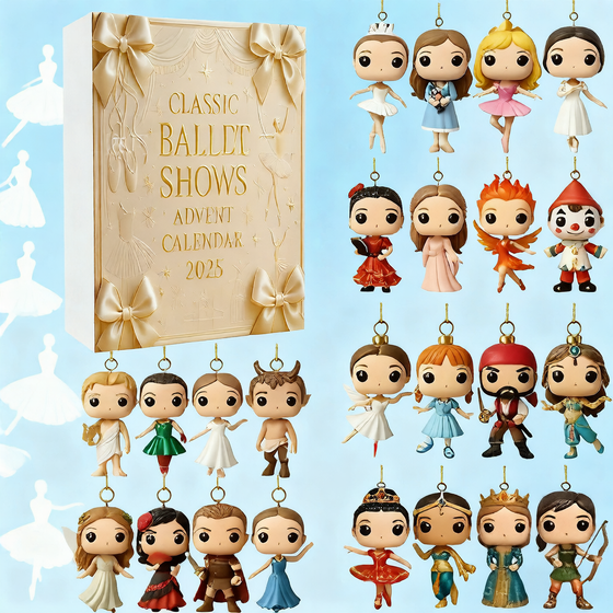 Classic Ballet Acrylic Advent Calendar Ornament product image 3