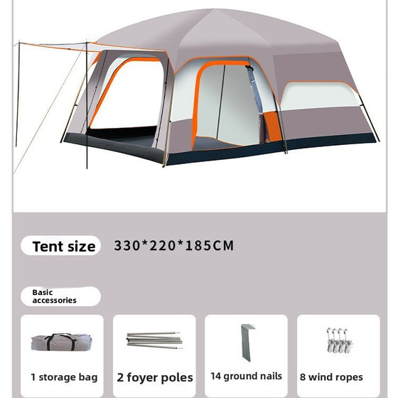 Outdoor Camping Tent Two Rooms Camping Shelter & Sleep product image 4