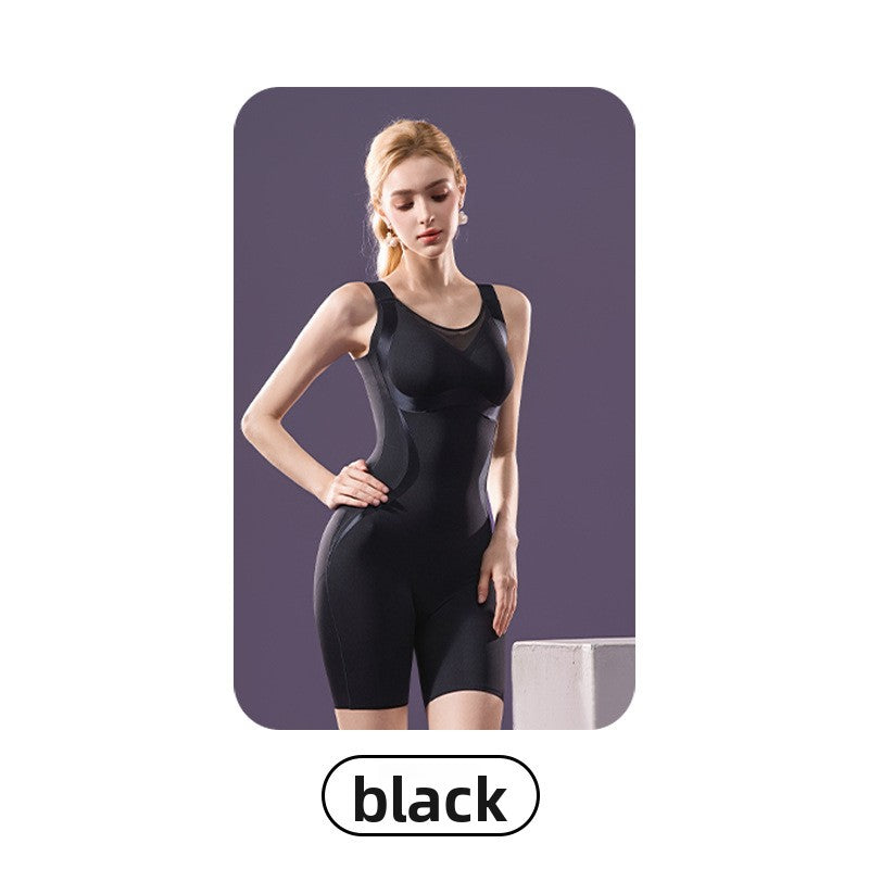 Silent seamless one-piece breathable sports bra