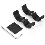 Bike phone mount clamp on motorcycle handlebar