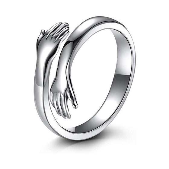 Adjustable Love Hug Couple Fashion Ring product image 1