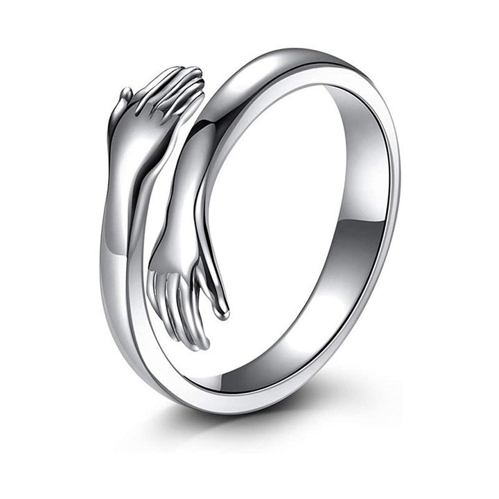 Adjustable Love Hug Couple Fashion Ring