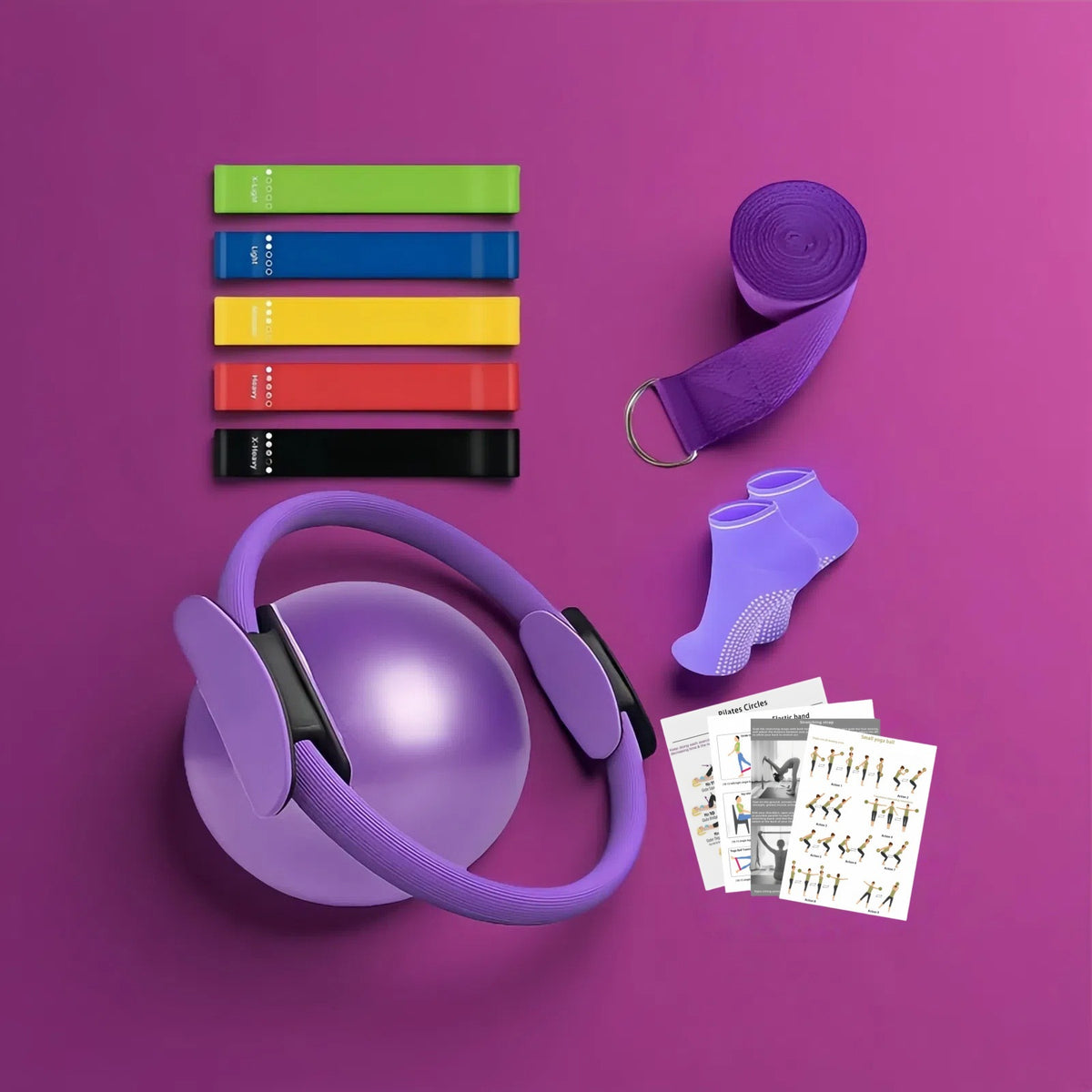 Pilates Ring and Ball Exercise Set
