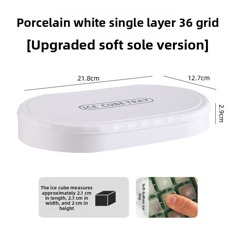 Silicone Ice Cube Tray with Soft Bottom