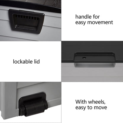 75 Gallon Patio Storage Box With Lid