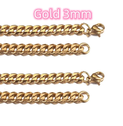 Titanium Steel Cuban Bracelet - Image 9