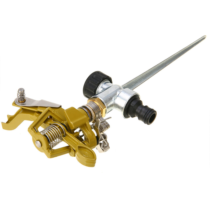 Garden sprinkler connected to standard garden hose