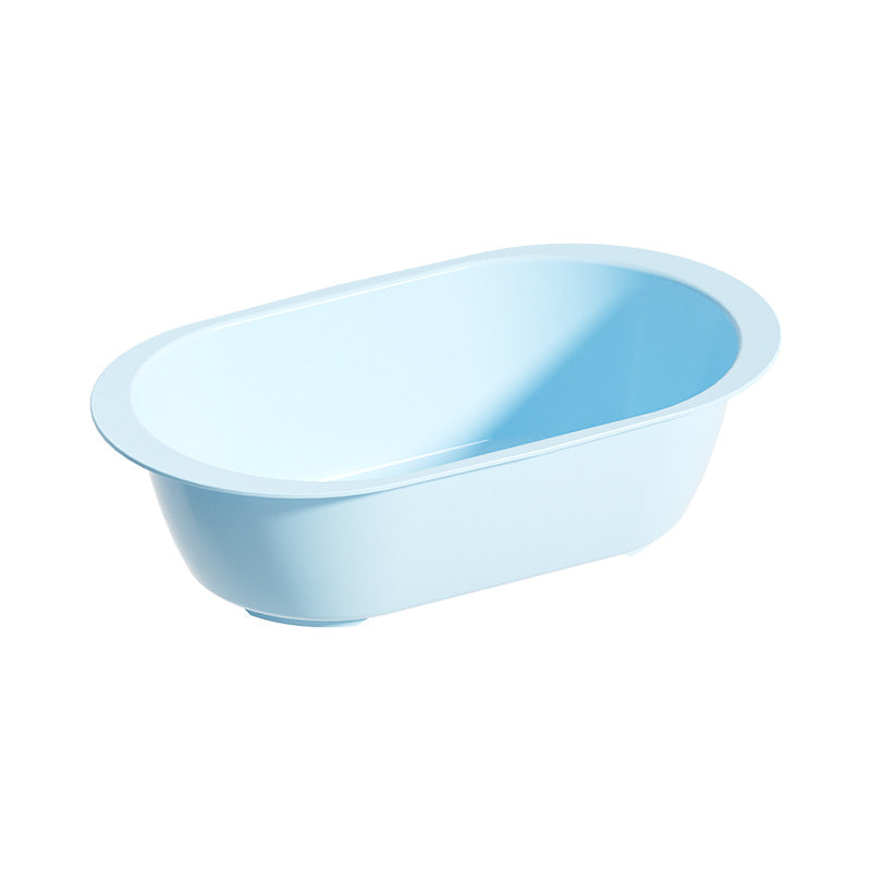 Thickened Non-Slip Plastic Baby Bathtub Long Shaped Children Bath Basin