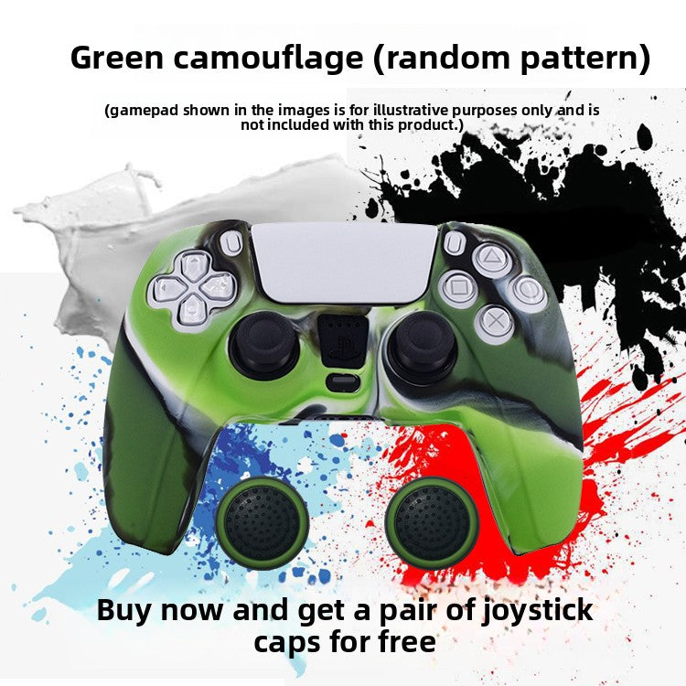 PS5 Controller Silicone Protective Cover with Joystick Caps