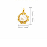 24K Gold Sun Pendant Necklace Choker