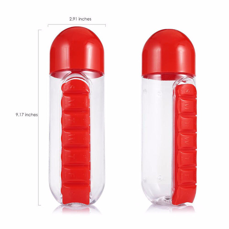 Multifunctional Two-in-One Water Bottle Pill Organizer product image 4