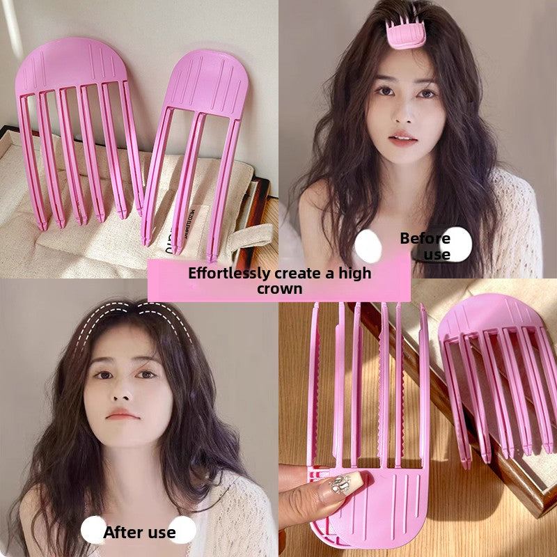 Wind-formed comb-style side parting clips
