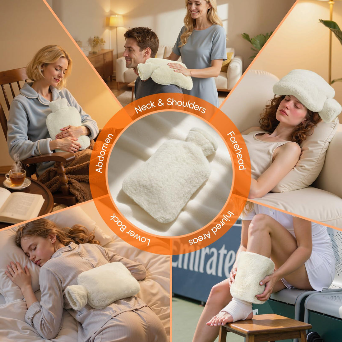 Winter water injection hot water bag