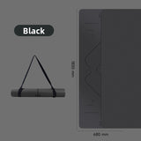 Professional Non-Slip Rubber Yoga Mat with Laser Lines