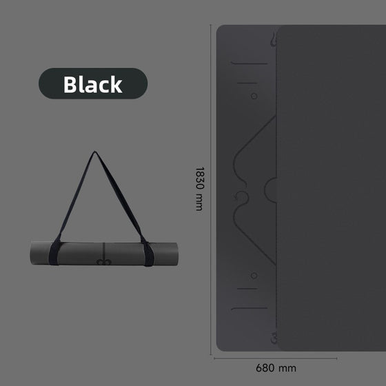 Professional Non-Slip Rubber Yoga Mat with Laser Lines Exercise & Fitness product image 4