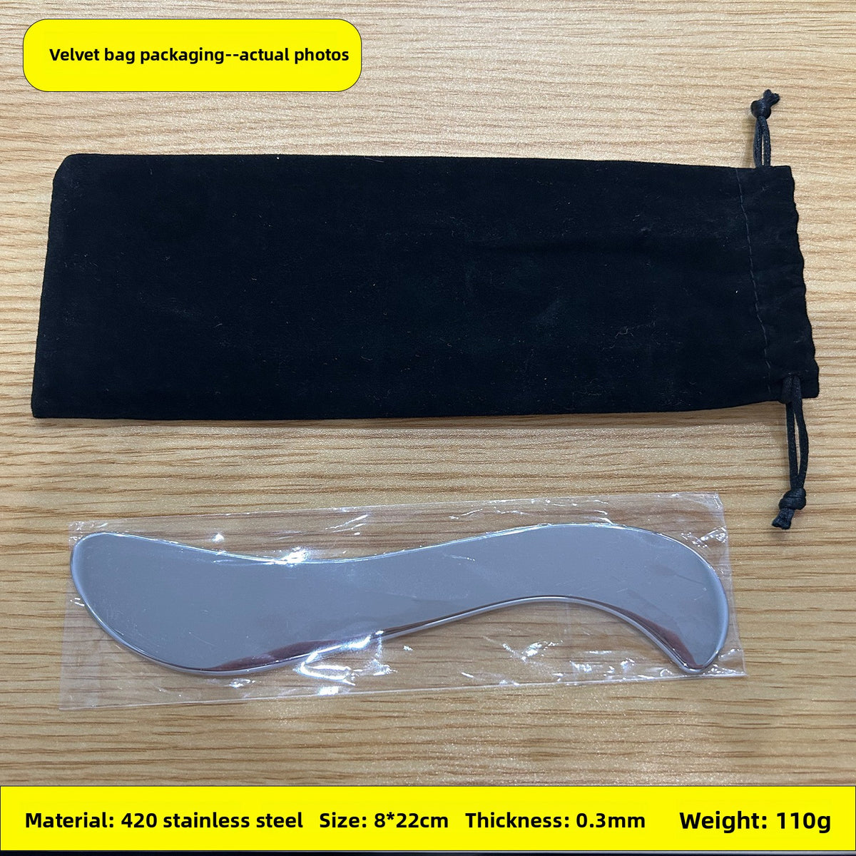 S-Shaped Stainless Steel Muscle Scraper Massage Tool