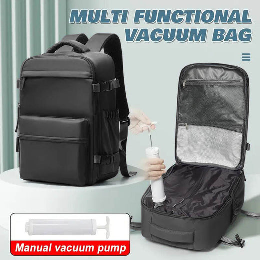 Vacuum compression backpack with large capacity