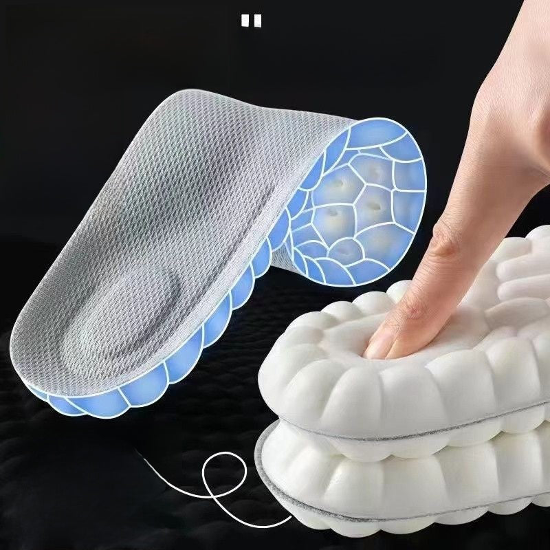 Sweat-absorbing athletic shoe insoles