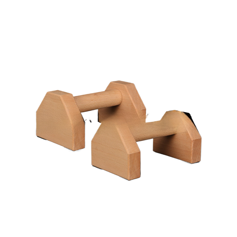 Wooden Push-Up Stand Fitness Support